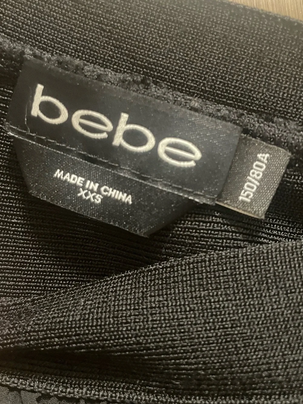bebe Black Strapless Ruffle Maxi Dress